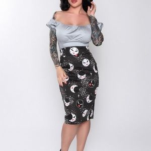 Pinup Couture MEDIUM Moon Maiden Wiggle Skirt